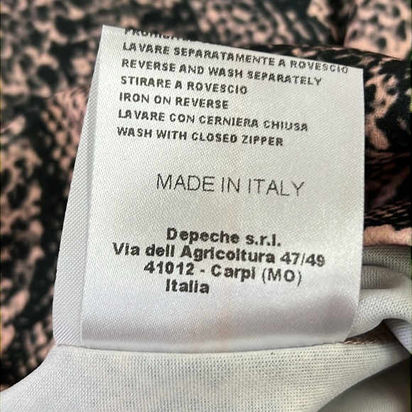 Aniye By Python Print Studded Sleeve Mini Sheath Dress Size Medium - Picture 12 of 15